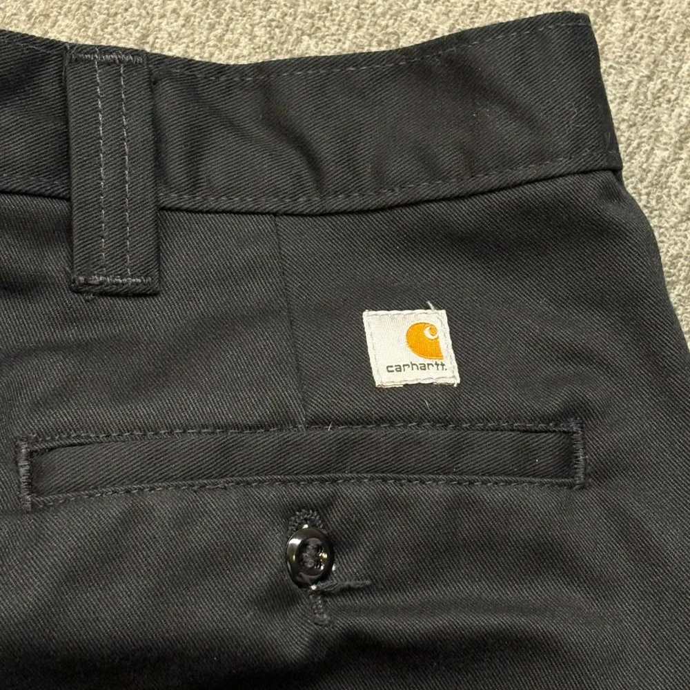Carhartt WP Black Blended Twill‎ Work Pants Black Mens 44x30 Straight Leg